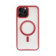 Vivid Magsafe Silicone Case Apple iPhone 15 Pro Max Transparent/Red