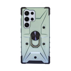 Vivid Ring Rugged Armor Case Samsung Galaxy S24 Ultra Green