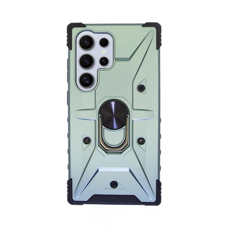 Vivid Ring Rugged Armor Case Samsung Galaxy S24 Ultra Green
