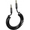 USAMS καλώδιο Jack 3.5mm SJ256, Hi-Fi stereo, 1.2m, μαύρο