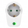 POWERTECH αντάπτορας ρεύματος , 1 θέση schuko, 16A, 3680W, λευκός