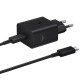 Samsung New Fast GaN Travel Charger 45W + Cable Type C To Type C Black