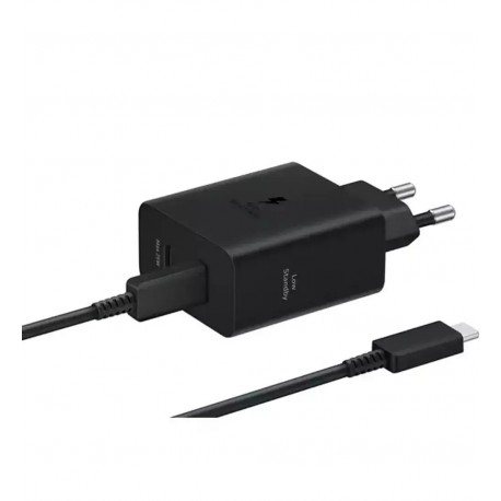 Samsung Fast GaN Travel Charger 50W Duo + Cable Type C To Type C Black
