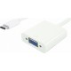 POWERTECH αντάπτορας USB Type-C σε VGA PTH-034, Full HD, Λευκό