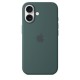Apple iPhone 16 Plus Silicone Case with MagSafe Lake Green