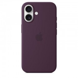 Apple iPhone 16 Plus Silicone Case with MagSafe Plum