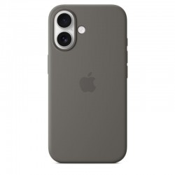 Apple iPhone 16 Plus Silicone Case with MagSafe Stone Gray