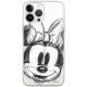 Disney Case Apple iPhone 15 Pro Minnie Partial Print Sketch Transparent