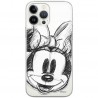 Disney Case Apple iPhone 15 Pro Minnie Partial Print Sketch Transparent