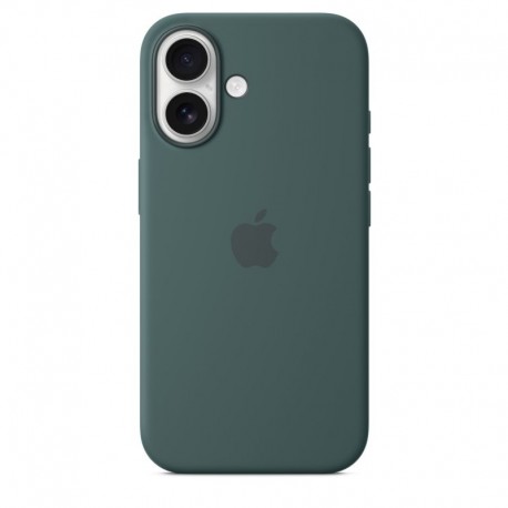 Apple iPhone 16 Silicone Case with MagSafe Lake Green