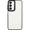 Vivid Diamond Shape PU Leather Case Samsung Galaxy A25 5G White