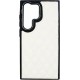 Vivid Diamond Shape PU Leather Case Samsung Galaxy S24 Ultra White