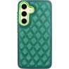 Vivid Diamond Shape PU Leather Case Samsung Galaxy S24 Green
