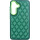 Vivid Diamond Shape PU Leather Case Samsung Galaxy S24 Green