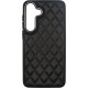 Vivid Diamond Shape PU Leather Case Samsung Galaxy S24+ Black