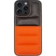 Vivid Puffer Back Cover Apple iPhone 15 Pro Max Orange/Black