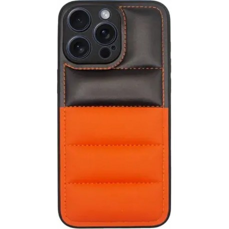 Vivid Puffer Back Cover Apple iPhone 15 Pro Max Orange/Black