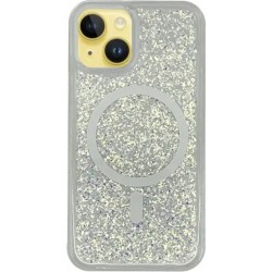 Vivid Magsafe Glitter Shine Case Apple iPhone 15 Silver