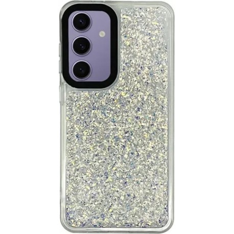 Vivid Glitter Shine Case Samsung Galaxy S24+ Silver