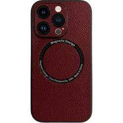 Vivid Magsafe Leather Case Apple iPhone 14 Pro Purple