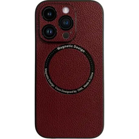 Vivid Magsafe Leather Case Apple iPhone 15 Pro Max Purple