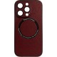 Vivid Magsafe Leather Case Apple iPhone 15 Pro Max Purple