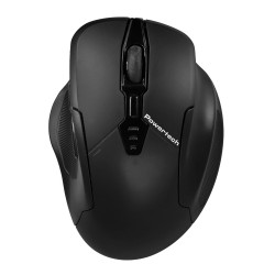 POWERTECH ασύρματο , επαναφορτιζόμενο ποντίκι PT-1288, USB δέκτης, έως 1600DPI, 400mAh, μαύρο
