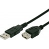 POWERTECH καλώδιο προέκτασης USB CAB-U012, 480Mbps, 3m, μαύρο