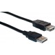 POWERTECH καλώδιο προέκτασης USB CAB-U012, 480Mbps, 3m, μαύρο