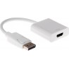 POWERTECH αντάπτορας DisplayPort σε HDMI CAB-DP004, 0.20m, λευκός