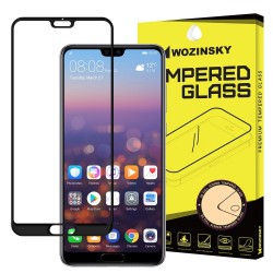 Wozinsky Tempered Glass 9H Full Glue Full Face Case Friendly Huawei P20 Pro - Black