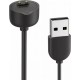 Techsuit Charging Cable (TXC1) - for Xiaomi Mi Band 5/6/7, USB, 3.5W, 1m - Black