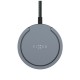 Fixed Magnetic Wireless Charger (FIXMPADP-GR) - Ring Holder, Universal, MagSafe, Qi2, 15W, USB-C, 1.2m Nylon Cable - Gray