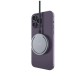 Fixed Magnetic Wireless Charger (FIXMPADP-GR) - Ring Holder, Universal, MagSafe, Qi2, 15W, USB-C, 1.2m Nylon Cable - Gray