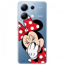 Disney Case Redmi Note 13 4G Minnie Partial Print Smiley Transparent