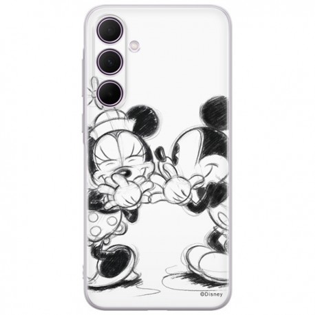 Disney Case Samsung Galaxy A35 5G Mickey and Minnie Full Print Secret White