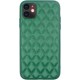 Vivid Diamond Shape PU Leather Case Apple iPhone 11 Green