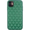 Vivid Diamond Shape PU Leather Case Apple iPhone 11 Green