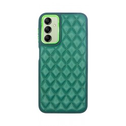 Vivid Diamond Shape PU Leather Case Samsung Galaxy A14 4G/5G Green