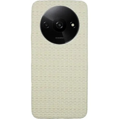 Vivid Woven Pattern Case Redmi A3 Beige