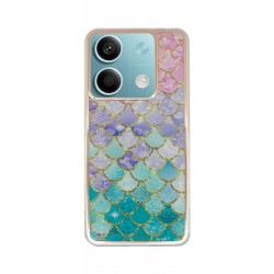 Vivid Mermaid Scale Silicone Case Redmi Note 13 5G Colorful