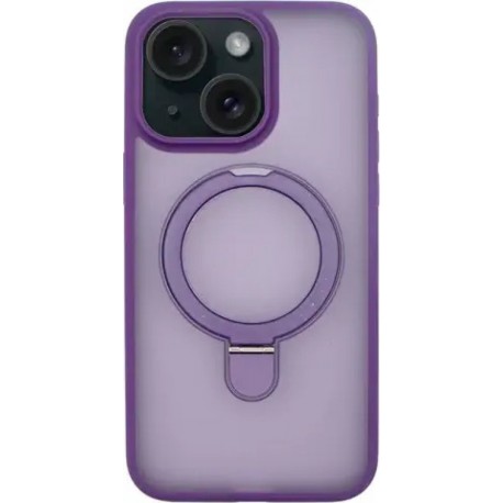 Vivid Magsafe Ring Stand PC Case Apple iPhone 15 Purple