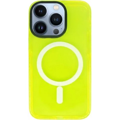 Vivid Magsafe Silicone Case Apple iPhone 13 Pro Yellow