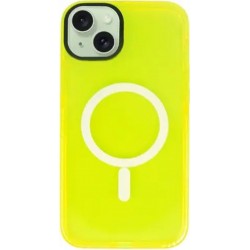 Vivid Magsafe Silicone Case Apple iPhone 15 Plus Yellow