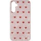 Vivid Heart Glitter Case Samsung Galaxy A55 5G Clear/Red