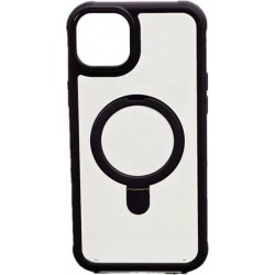 Vivid Magsafe Ring Stand Case Apple iPhone 15 Transparent/Purple
