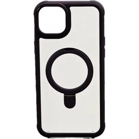 Vivid Magsafe Ring Stand Case Apple iPhone 15 Plus Transparent/Purple