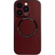 Vivid Magsafe Leather Case Apple iPhone 13 Pro Max Purple
