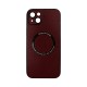 Vivid Magsafe Leather Case Apple iPhone 15 Plus Purple