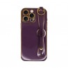 Vivid Silicone Case Wrist Strap Holder Apple iPhone 16 Pro Max Purple